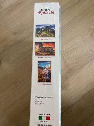 3 puzzles con 1000 piezas Clementoni SIN ABRIR