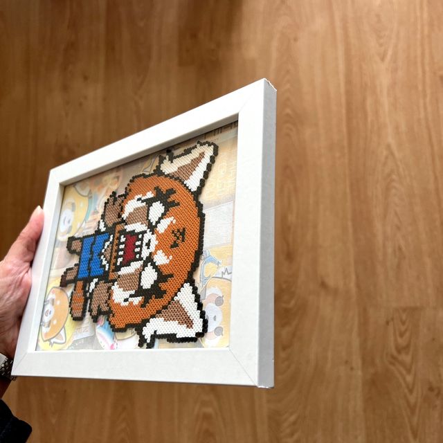 Cuadro Aggretsuko Hama Beads