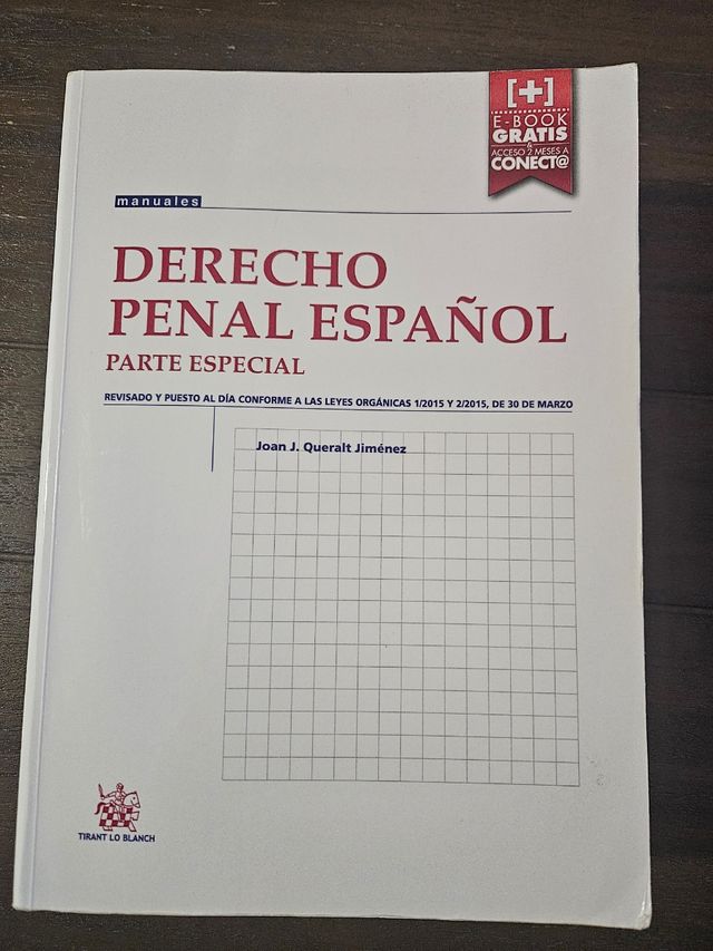 Derecho penal español Parte especial (Manuales de Derecho Penal) (Spanish Edition)