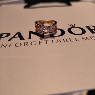 Anillo lazo dorado talla 52