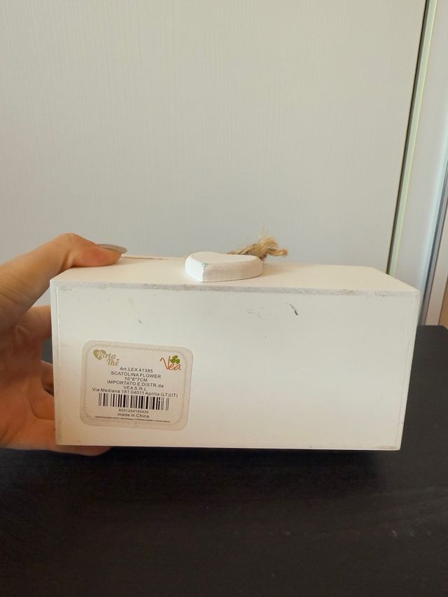 Scatola da tè due scomparti