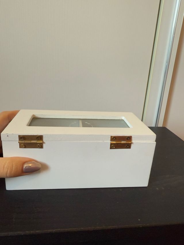 Scatola da tè due scomparti