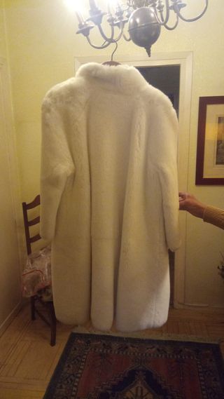 ABRIGO DE MOUTON BLANCO AUTÉNTICO ( DE FRANCIA)