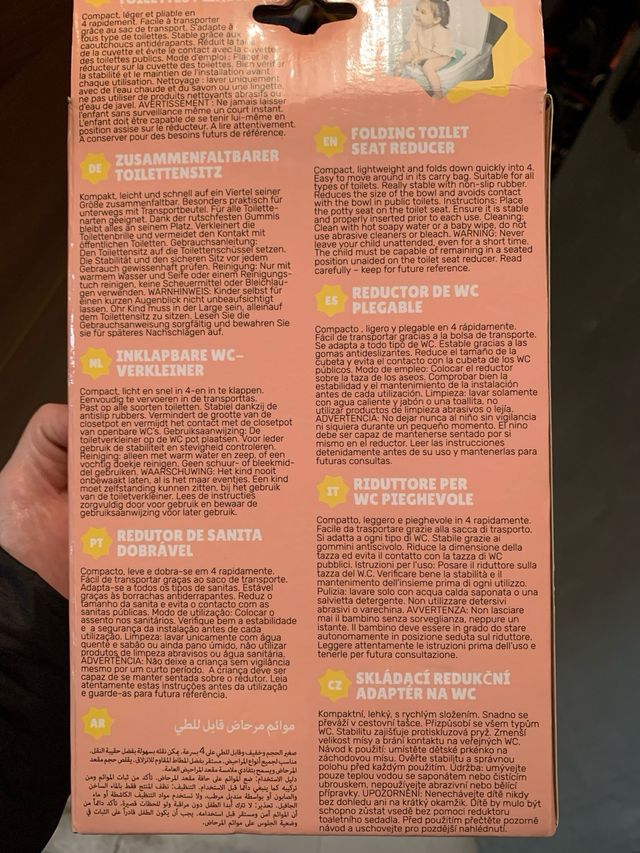 Reductor de baño infantil plegable