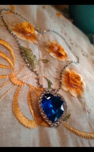 Collana cuore Oceano style titanic stras