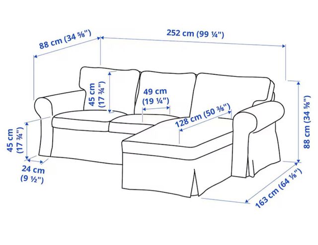 Sofá 3 plazas chaiselong ERKTOP
