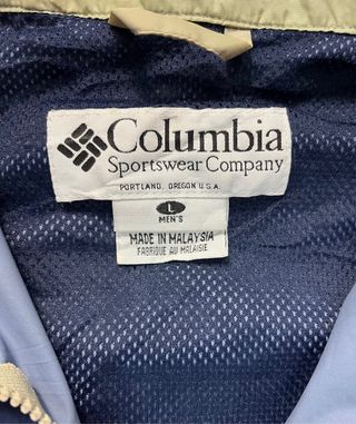 Chaqueta Vintage Columbia  Cortavientos Unisex L