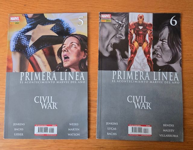 CIVIL WARS PRIMERA LINEA, PANINI, VERTICE, FORUM