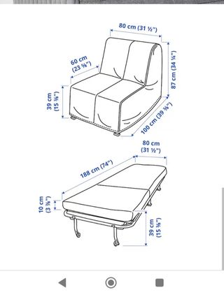SOFA CAMA INDIVIDUAL IKEA LYCKSELE
