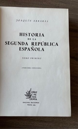 Historia de la segunda republica española