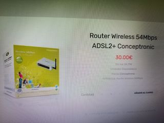 Router Wireless 54Mbps ADSL2 Conceptroni