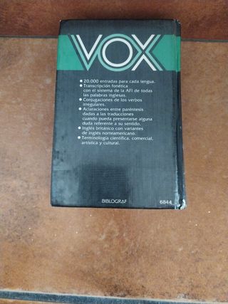 Diccionario inglés-español. VOX