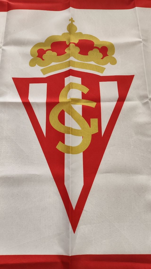 Bandera grande del Sporting de Gijón