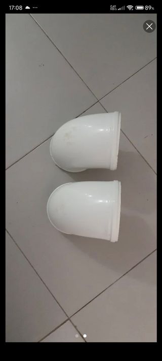 Codo tubería de salida de humos