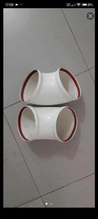 Codo tubería de salida de humos