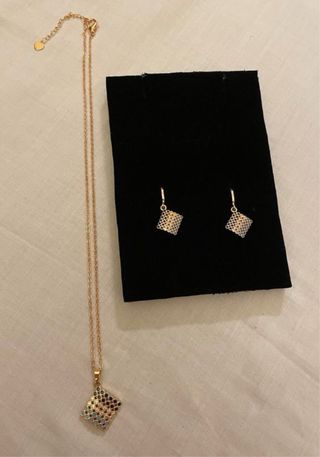 Conjunto gsrgantilla y pendientes