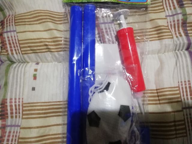 Portería de fútbol mini con balón y bombin nuevo