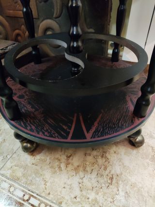 Mueble bar de bola del mundo antigua