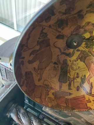 Mueble bar de bola del mundo antigua