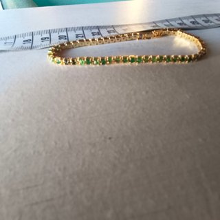 Pulsera Con Esmeraldas Naturales.