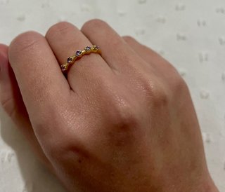 Anillo de plata con piedras