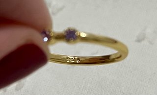 Anillo de plata con piedras