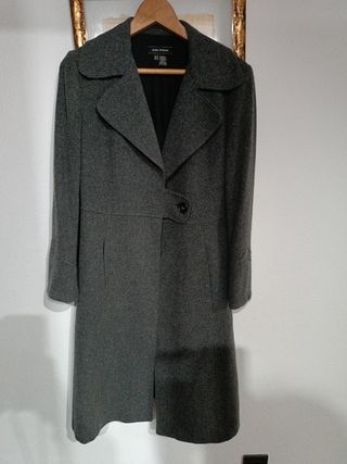 Abrigo Zara Vintage gris 42