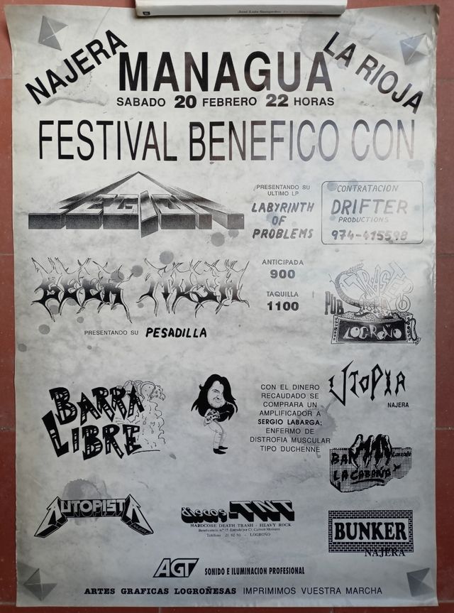 Cartel concierto Legión, Beer Mosh...