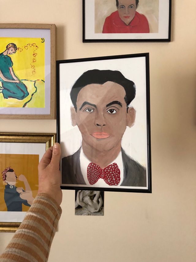 Federico Garcia Lorca ilustración A4 escritores