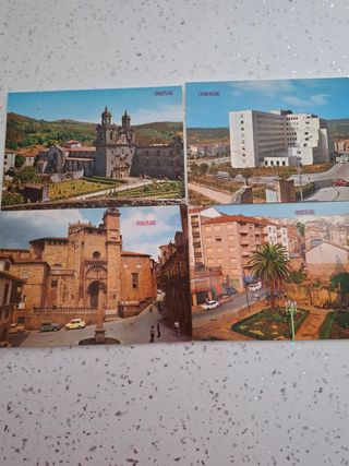 4 Postales antiguas de Orense