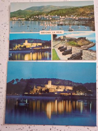 2 postales antiguas de Bayona