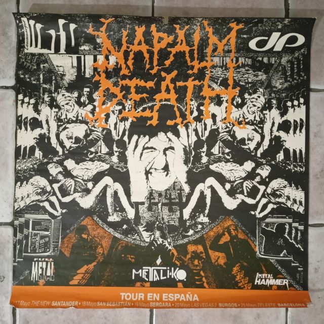 Cartel del concierto de Napalm Death