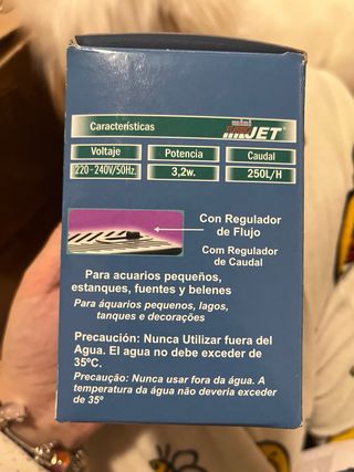 Bomba de burbujas para acuario