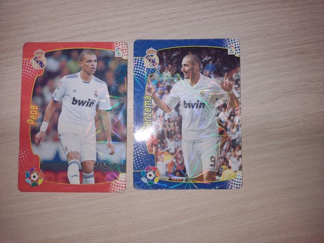 Carte collezionabili Benzema e Pepe