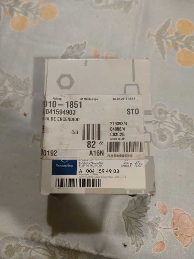 Bujías de encendido Mercedes Benz. Unidad