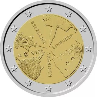 7 Monedas 2€ Finlandia conmemorativa