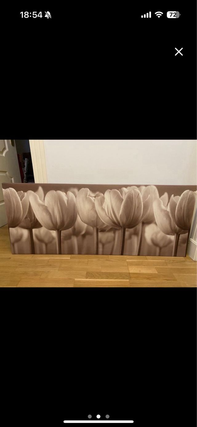 Cuadro con motivos florales