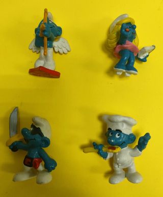 LOTE 15 PITUFOS ORIGINAL PEYO SCHLEICH AÑOS 70-80