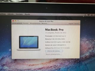 Macbook pro 13 pulgadas