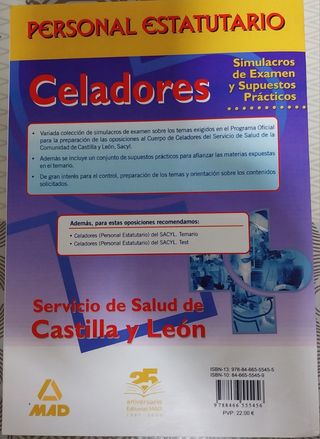 Celadores, personal estatutario, Servicio de Salud de Castilla y León. Temario