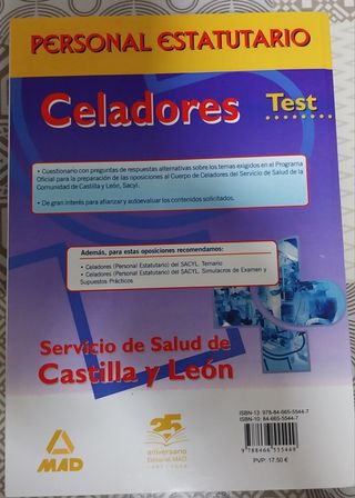 Celadores, personal estatutario, Servicio de Salud de Castilla y León. Temario