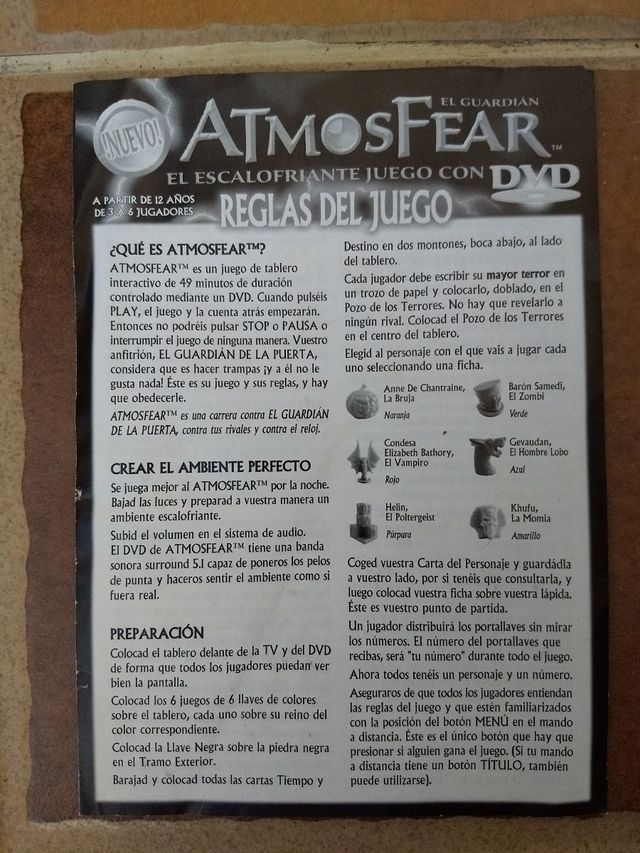 Juego AtmosFear