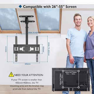 NUEVO Soporte de tv techo de 26 a 55" hasta 45kg