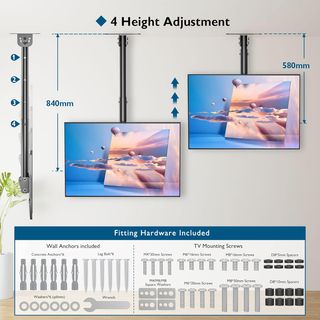 NUEVO Soporte de tv techo de 26 a 55" hasta 45kg
