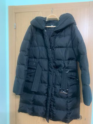Abrigo plumas mujer talla L Zara