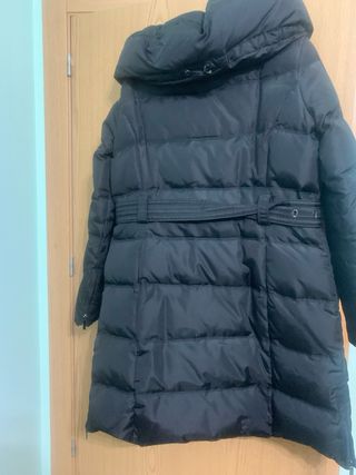 Abrigo plumas mujer talla L Zara