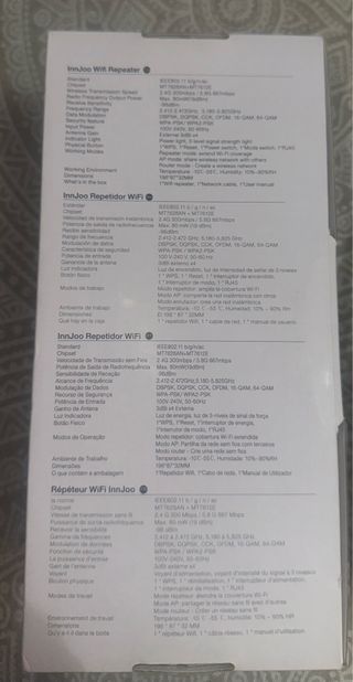 Repetidor Wi-Fi Innjoo