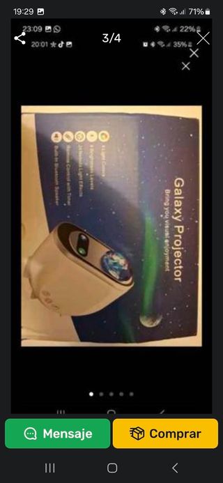 Proyector galaxias 