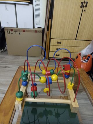 Juego de bolas de madera para bebes