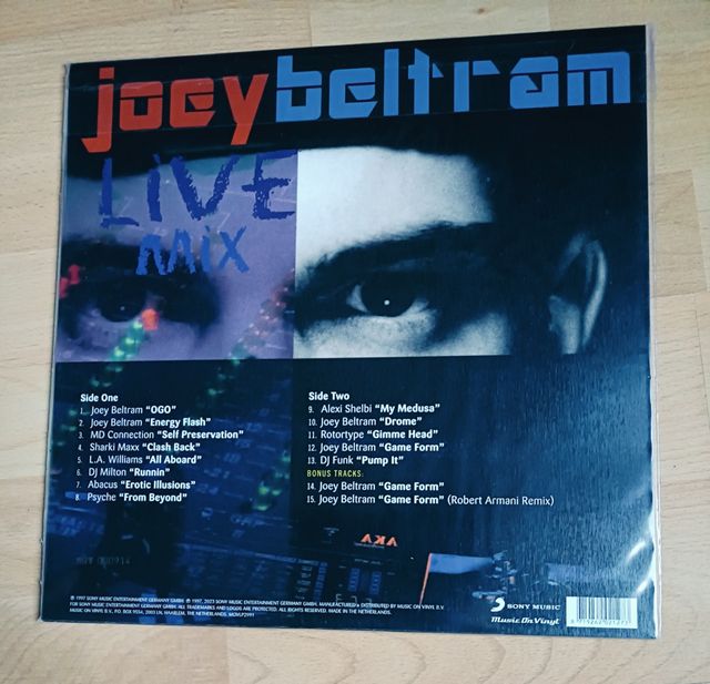 VINILO JOEY BELTRAM-LIVE MIX